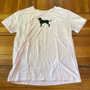 NWOT The Black Dog Pink classic collection t-shirt size large
